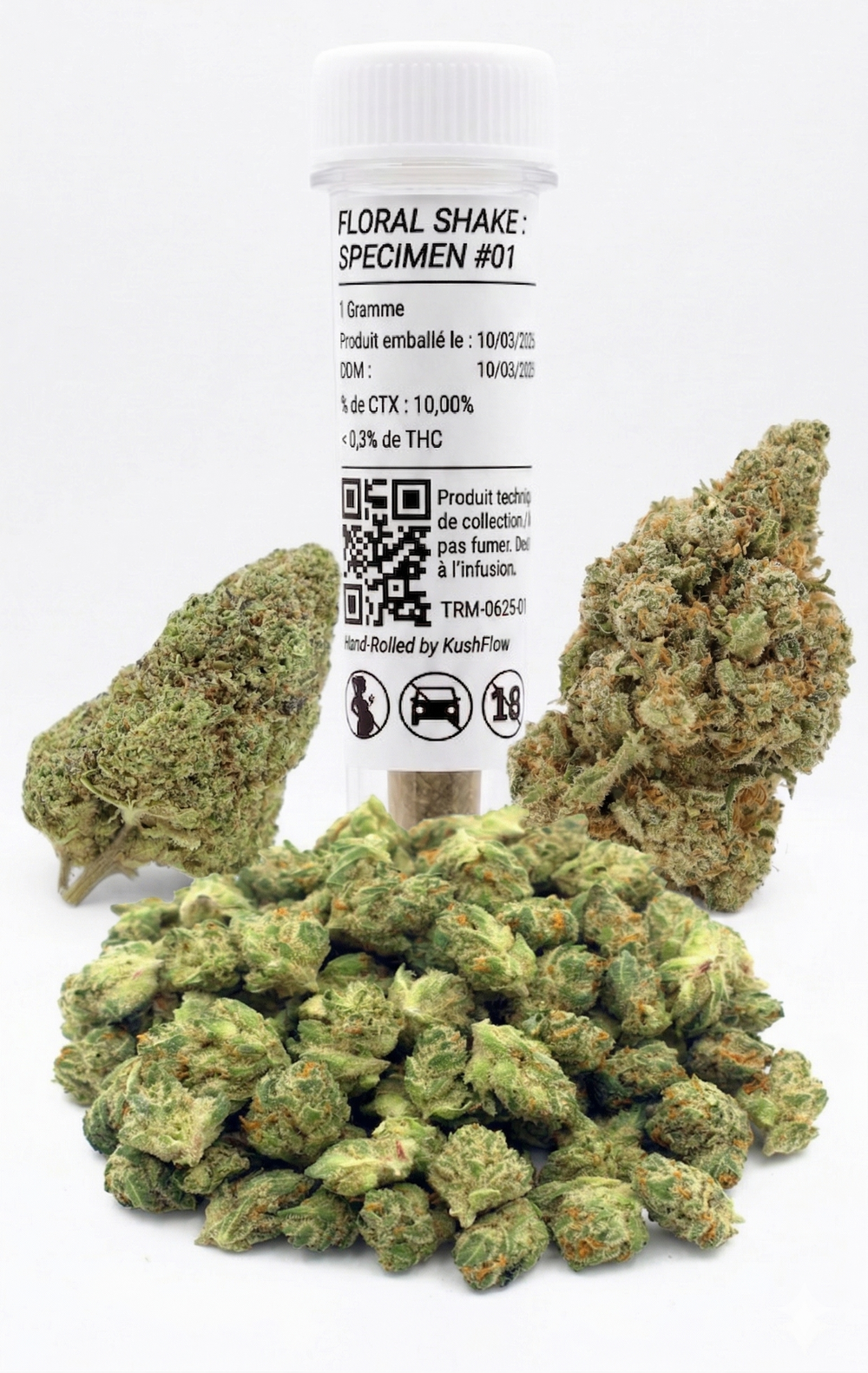 Pack Découverte Le Protocole Initial KushFlow, kit de démarrage CTX complet avec sélection de fleurs premium.